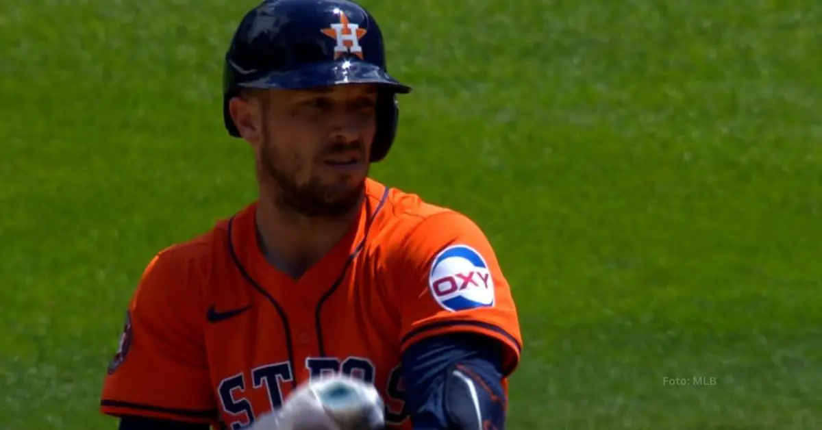 Alex Bregman en un juego con Houston Astros